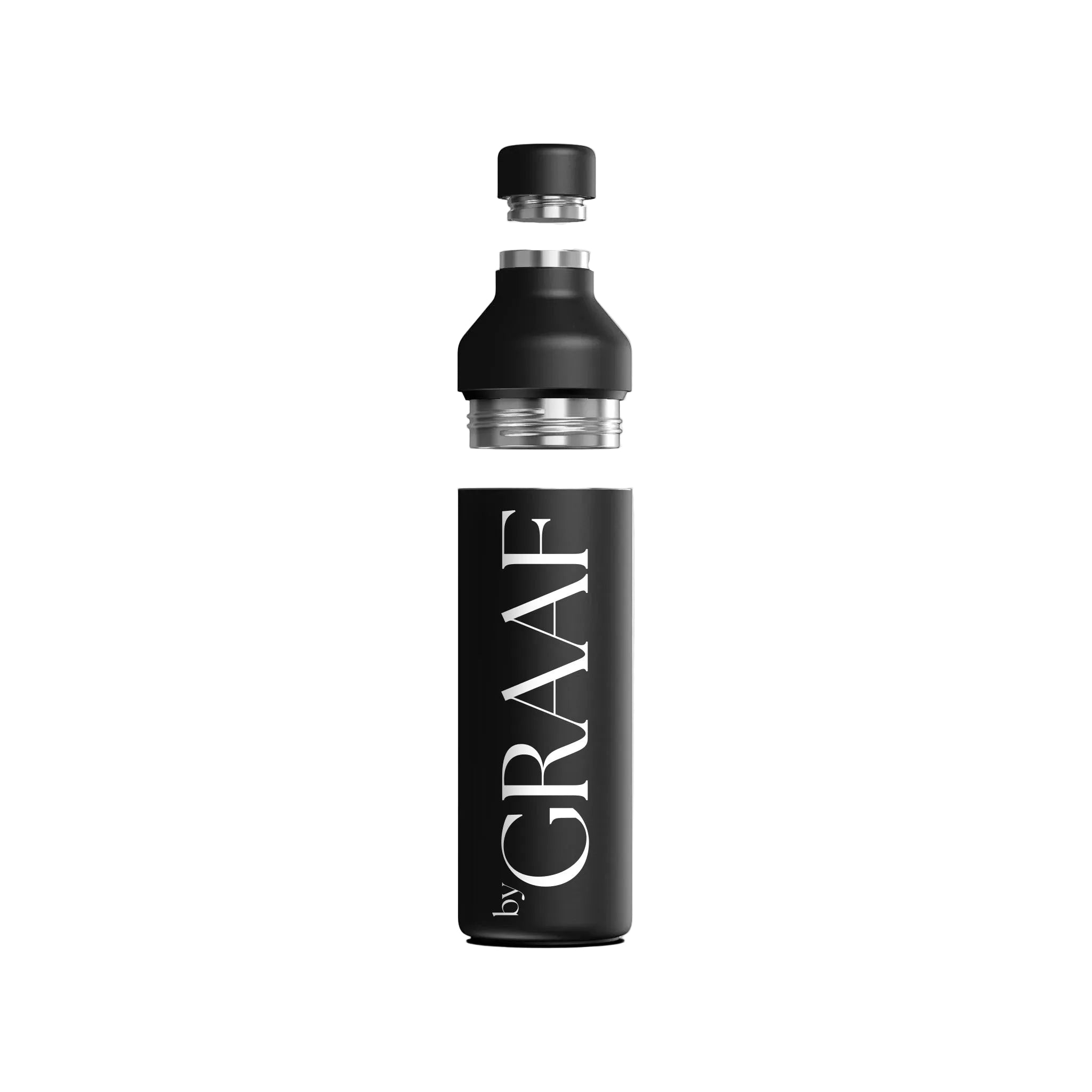 ByGraaf Hybrid Thermos Bottle - recycled stainless steel, Black